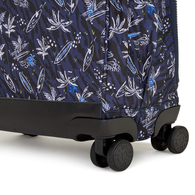 Kipling Large Wheeled Bag Unisex Surf Sea Print New Storia