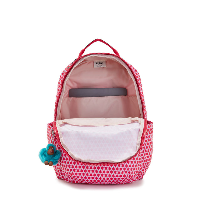 Shop Kipling Large Backpacks - Starry Dot Prt Seoul