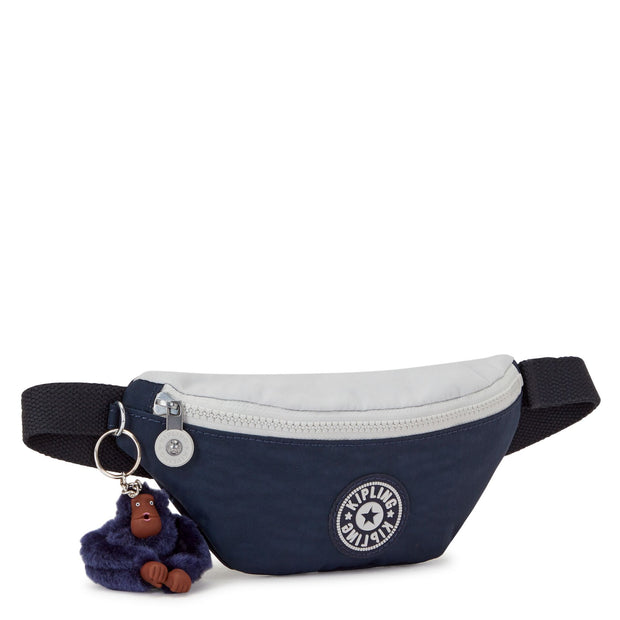 Kipling Small Waistbag Unisex True Blue Grey Happy