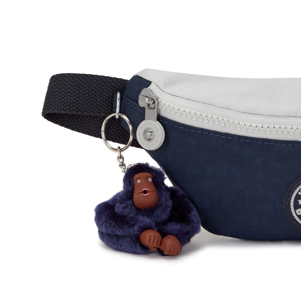 Kipling Small Waistbag Unisex True Blue Grey Happy