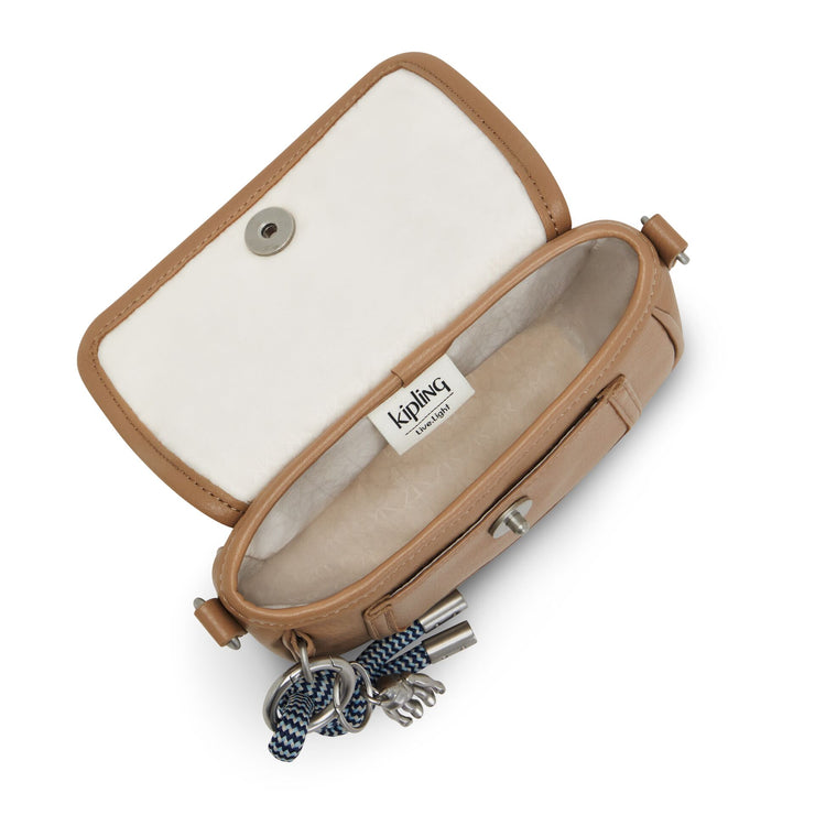 KIPLING Small crossbody (with removable shoulderstrap) Female Soft Almond PB Inaki S