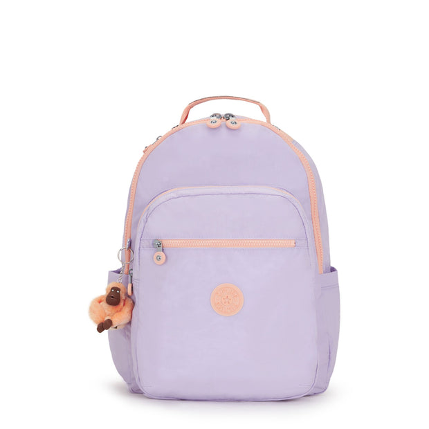 KIPLING Large Backpack with Padded Laptop Compartment Female Endless Lila Combo Seoul