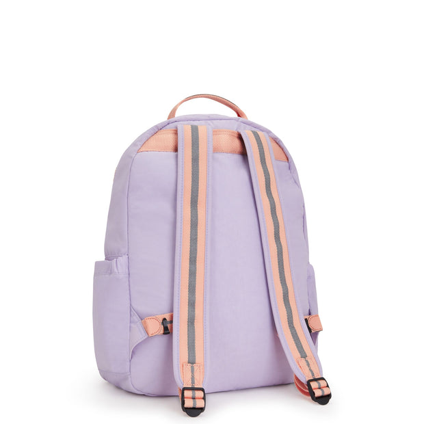 Kipling Large Backpack With Padded Laptop Compartment Female Endless Lila Combo Seoul