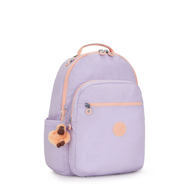 Kipling Large Backpack With Padded Laptop Compartment Female Endless Lila Combo Seoul