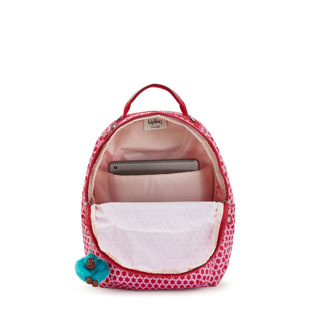 KIPLING Small Backpack (With Laptop Protection) Female Starry Dot Prt Seoul S