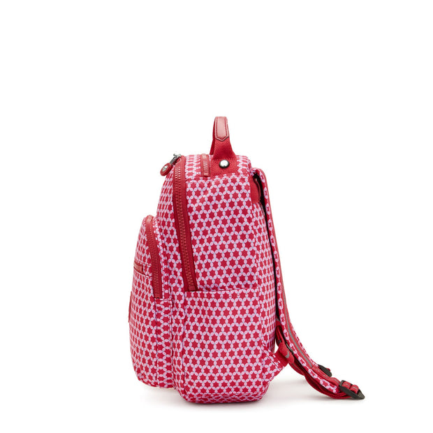 KIPLING Small Backpack (With Laptop Protection) Female Starry Dot Prt Seoul S