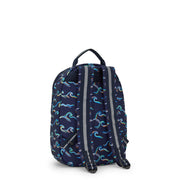 Kipling Small Backpack With Tablet Compartment Unisex Fun Ocean Print Seoul S