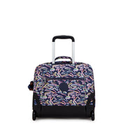 KIPLING Large Wheeled Backpack with Laptop Compartment Female Palm Fiesta Print Giorno