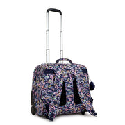 Kipling Large Wheeled Backpack With Laptop Compartment Female Palm Fiesta Print Giorno