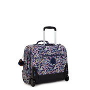 Kipling Large Wheeled Backpack With Laptop Compartment Female Palm Fiesta Print Giorno