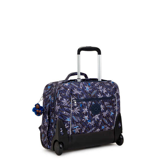 Kipling Large Wheeled Backpack With Laptop Compartment Unisex Surf Sea Print Giorno
