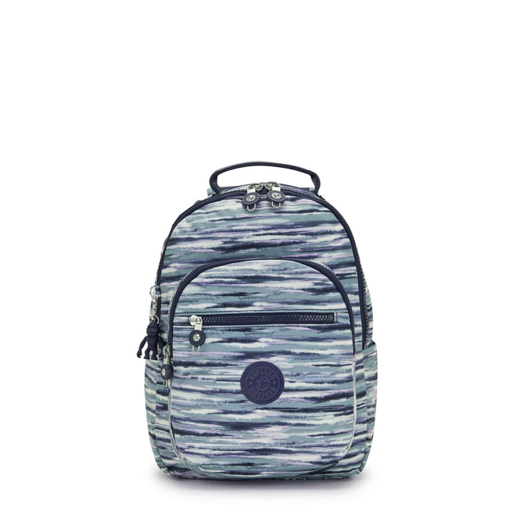 KIPLING Small Backpack (With Laptop Protection) Female Brush Stripes Seoul S