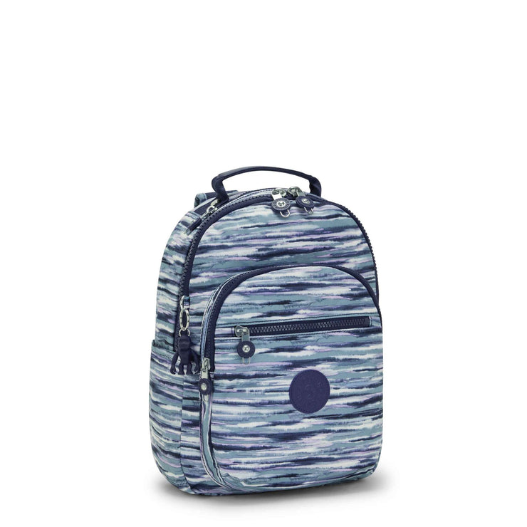 KIPLING Small Backpack (With Laptop Protection) Female Brush Stripes Seoul S