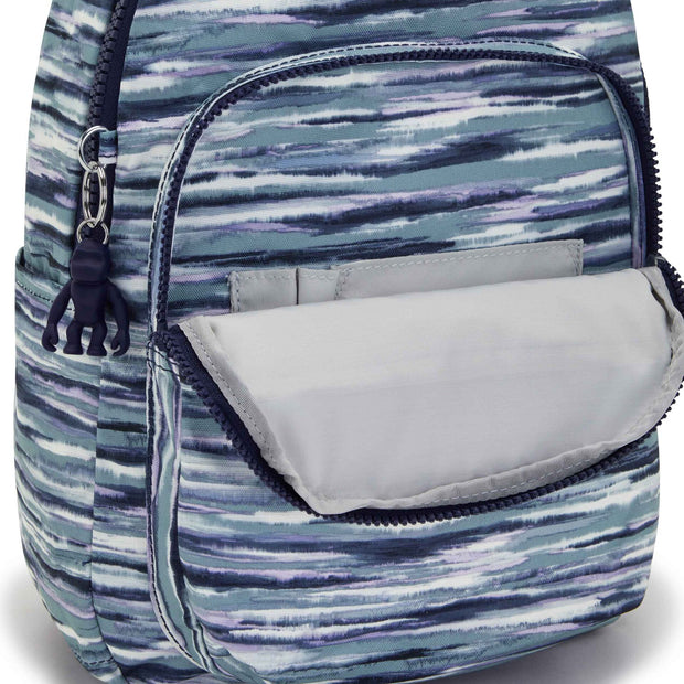 KIPLING Small Backpack (With Laptop Protection) Female Brush Stripes Seoul S