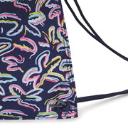 Kipling Medium Drawstring Bag Female Palm Fiesta Print Supertaboo