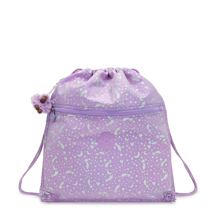 KIPLING Medium backpack (with drawstring) Unisex Galaxy Metallic Supertaboo