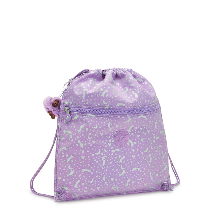 KIPLING Medium backpack (with drawstring) Unisex Galaxy Metallic Supertaboo