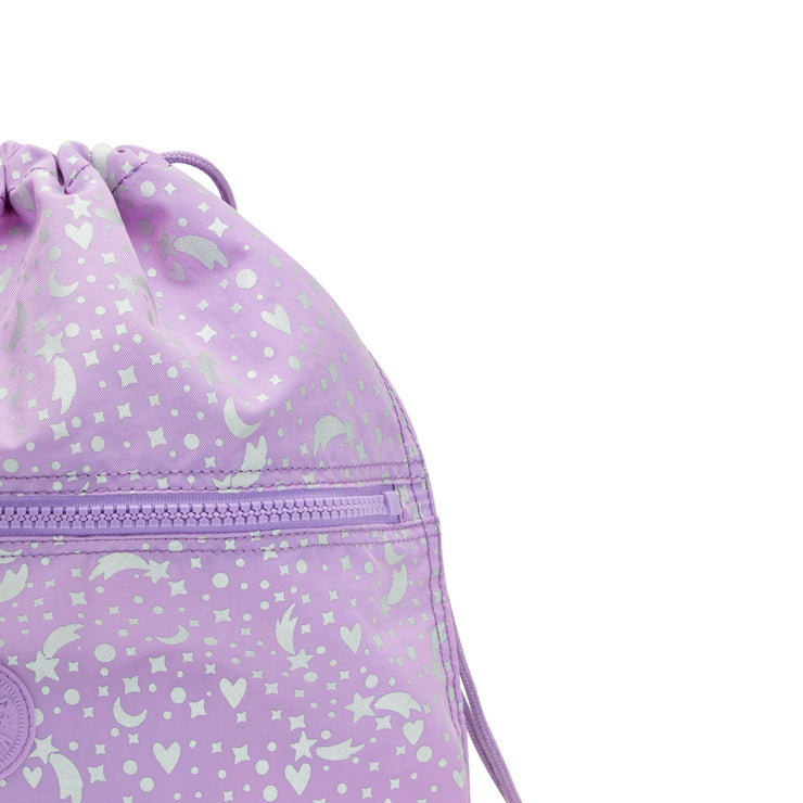KIPLING Medium backpack (with drawstring) Unisex Galaxy Metallic Supertaboo