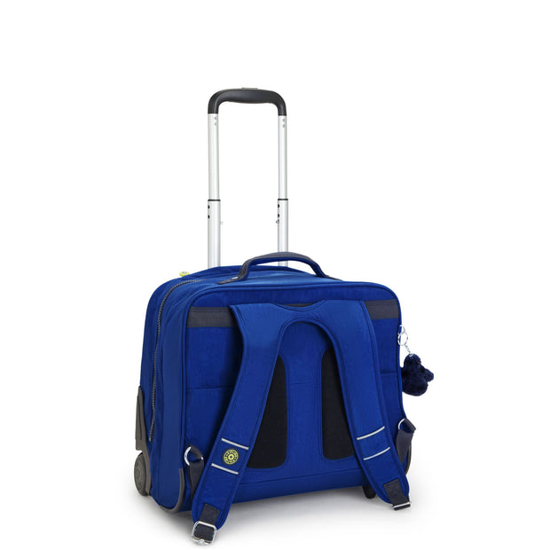 Kipling Large Wheeled Backpack With Laptop Compartment Unisex Blue Ink Combo Giorno