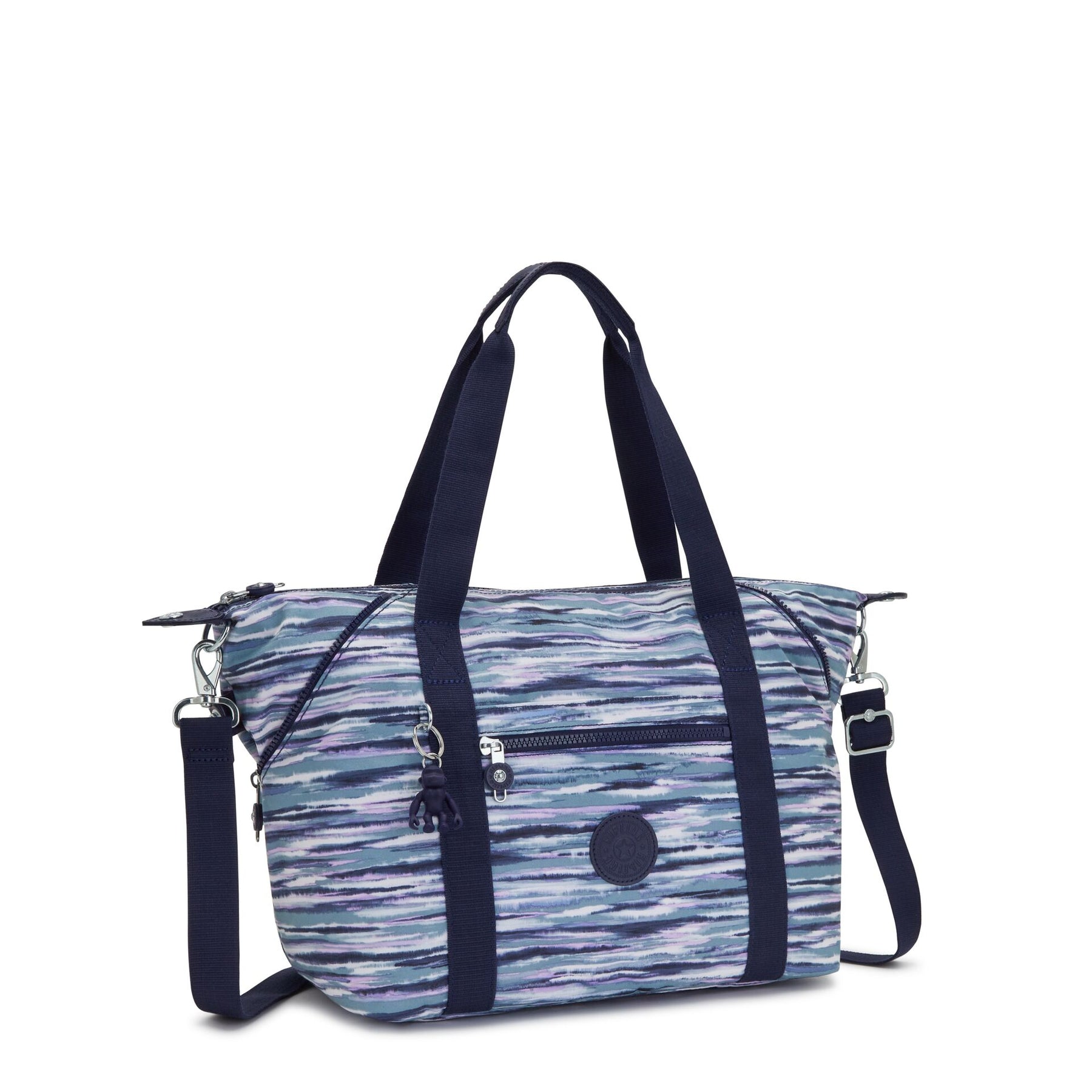 KIPLING Medium Tote Female Brush Stripes Art