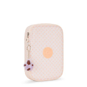 Kipling Large Pencase Holds Up To 100 Pens Female Girly Tile Prt 100 Pens  -  I6002-5EH