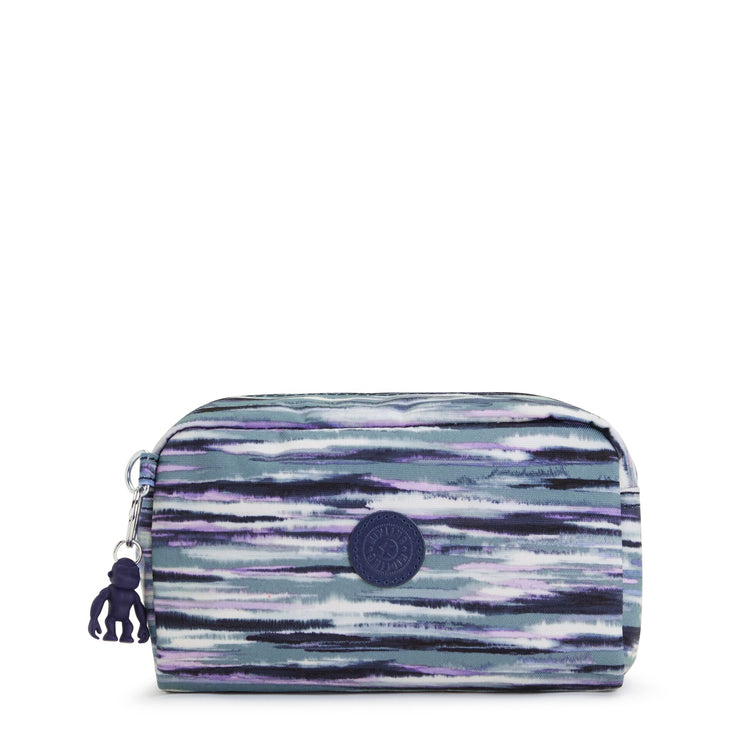 KIPLING Medium pouch Female Brush Stripes Gleam