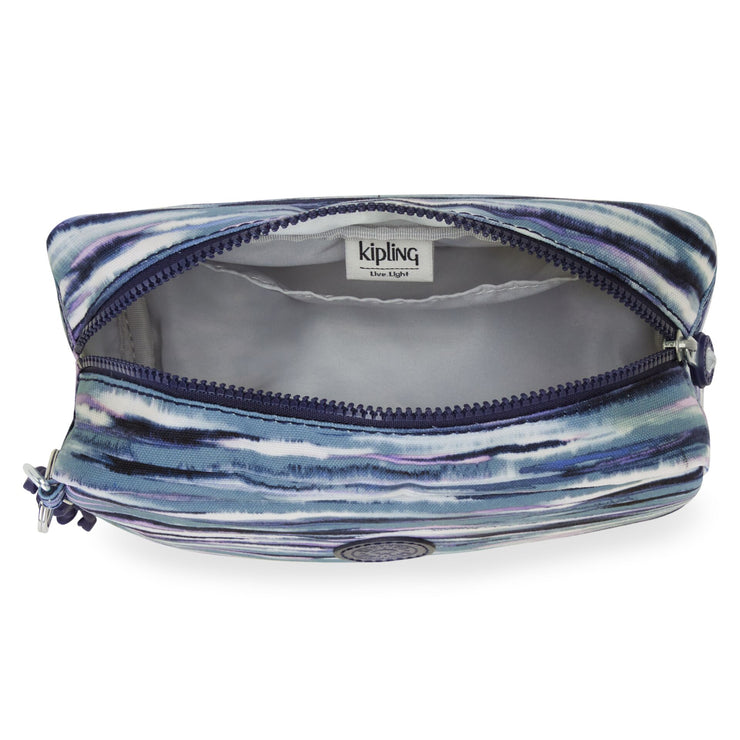 KIPLING Medium pouch Female Brush Stripes Gleam