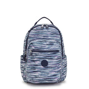 KIPLING Large Backpack Female Brush Stripes Seoul