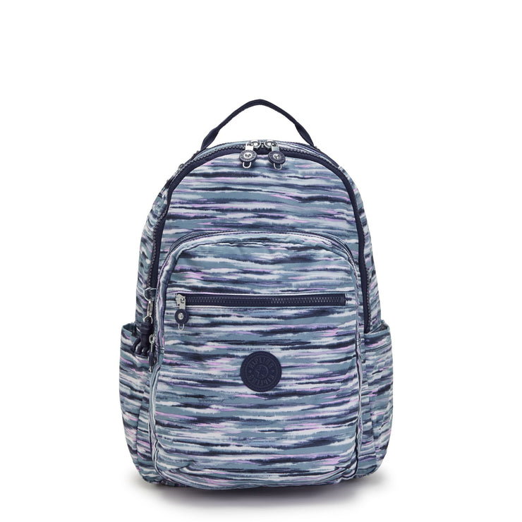 KIPLING Large Backpack Female Brush Stripes Seoul