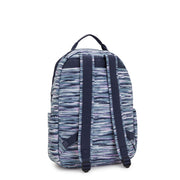 KIPLING Large Backpack Female Brush Stripes Seoul