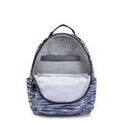 KIPLING Large Backpack Female Brush Stripes Seoul