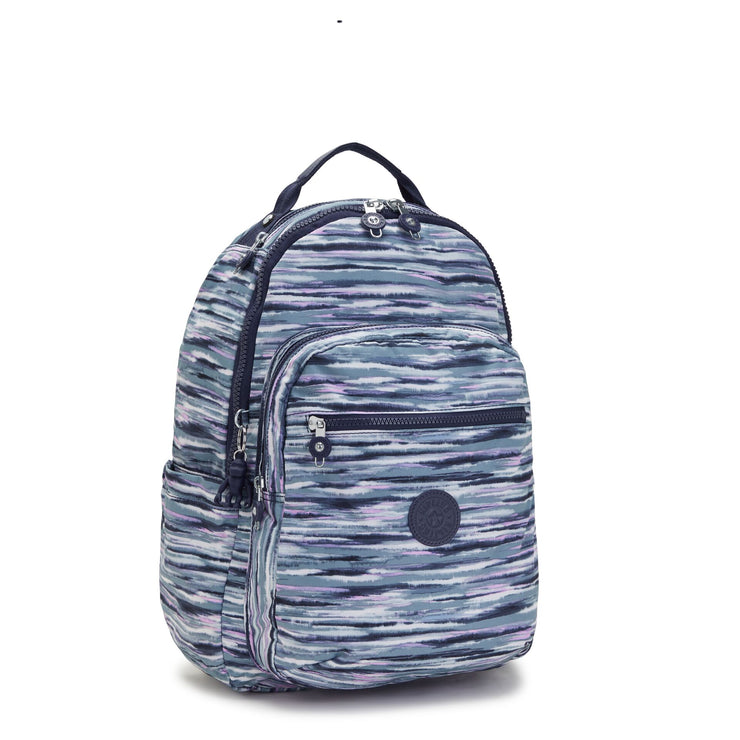 KIPLING Large Backpack Female Brush Stripes Seoul