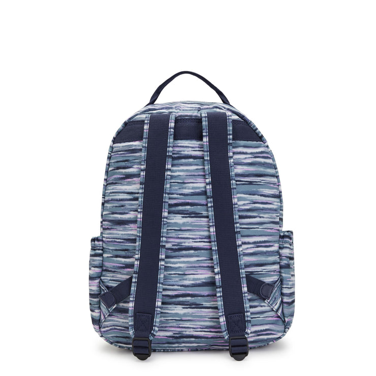 KIPLING Large Backpack Female Brush Stripes Seoul