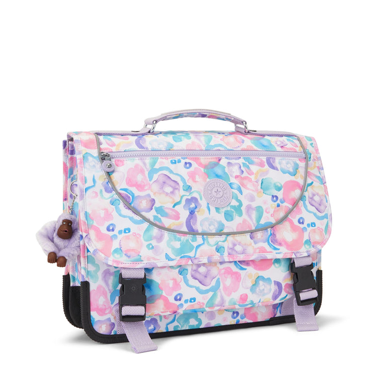 Kipling Medium Schoolbag Including Fluro Rain Cover

 Female Aqua Flowers Preppy  -  I6543-2FW