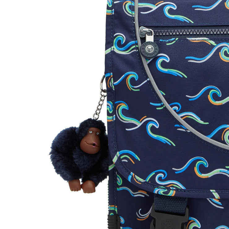 kipling bags in rain Kipling Medium Schoolbag Including Fluro Rain Cover Unisex Fun Ocean P