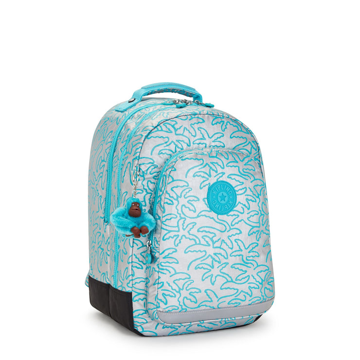 Kipling Large Backpack With Laptop Protection Female Metallic Palm Class Room  -  I6969-1PM