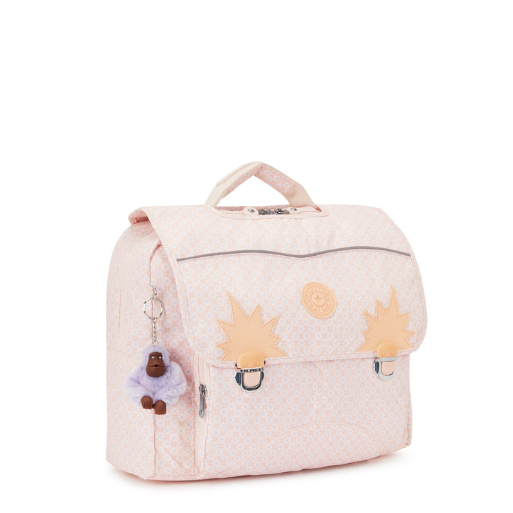 KIPLING Medium Schoolbag with Padded Shoulder Straps Female Girly Tile Prt Iniko