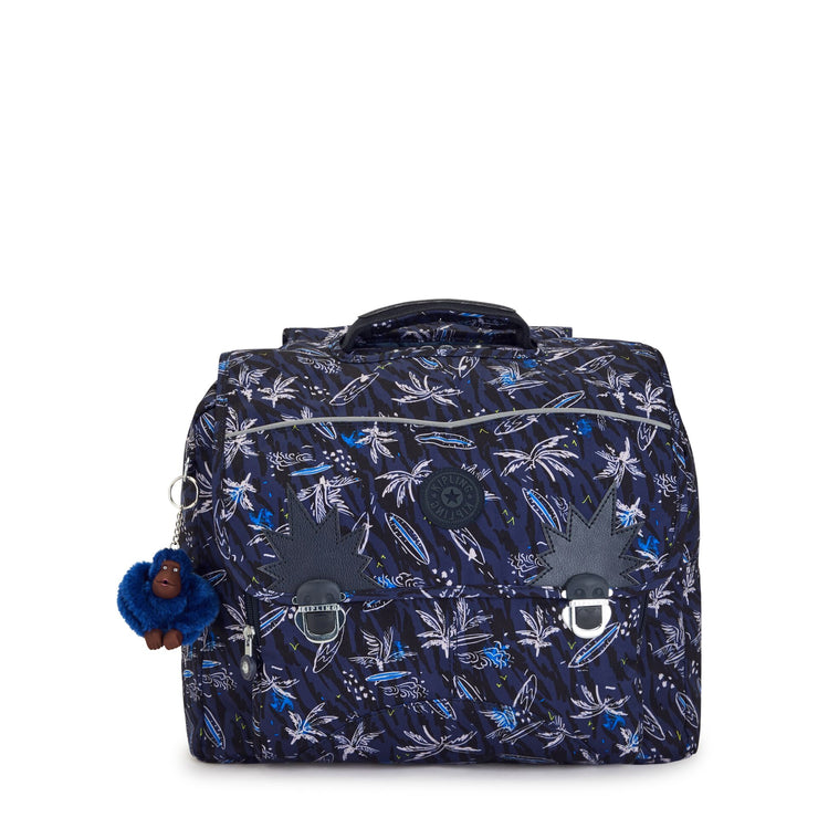 KIPLING Medium Schoolbag with Padded Shoulder Straps Unisex Surf Sea Print Iniko