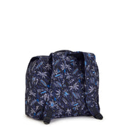 Kipling Medium Schoolbag With Padded Shoulder Straps Unisex Surf Sea Print Iniko