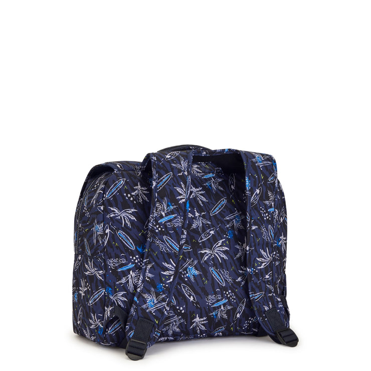 Kipling Medium Schoolbag With Padded Shoulder Straps Unisex Surf Sea Print Iniko