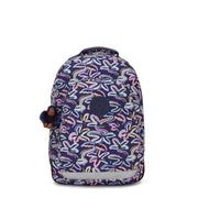 KIPLING Large backpack with laptop protection Female Palm Fiesta Print Class Room