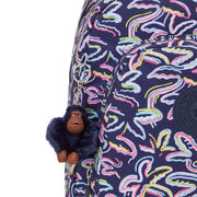 Kipling Large Backpack With Laptop Protection Female Palm Fiesta Print Class Room