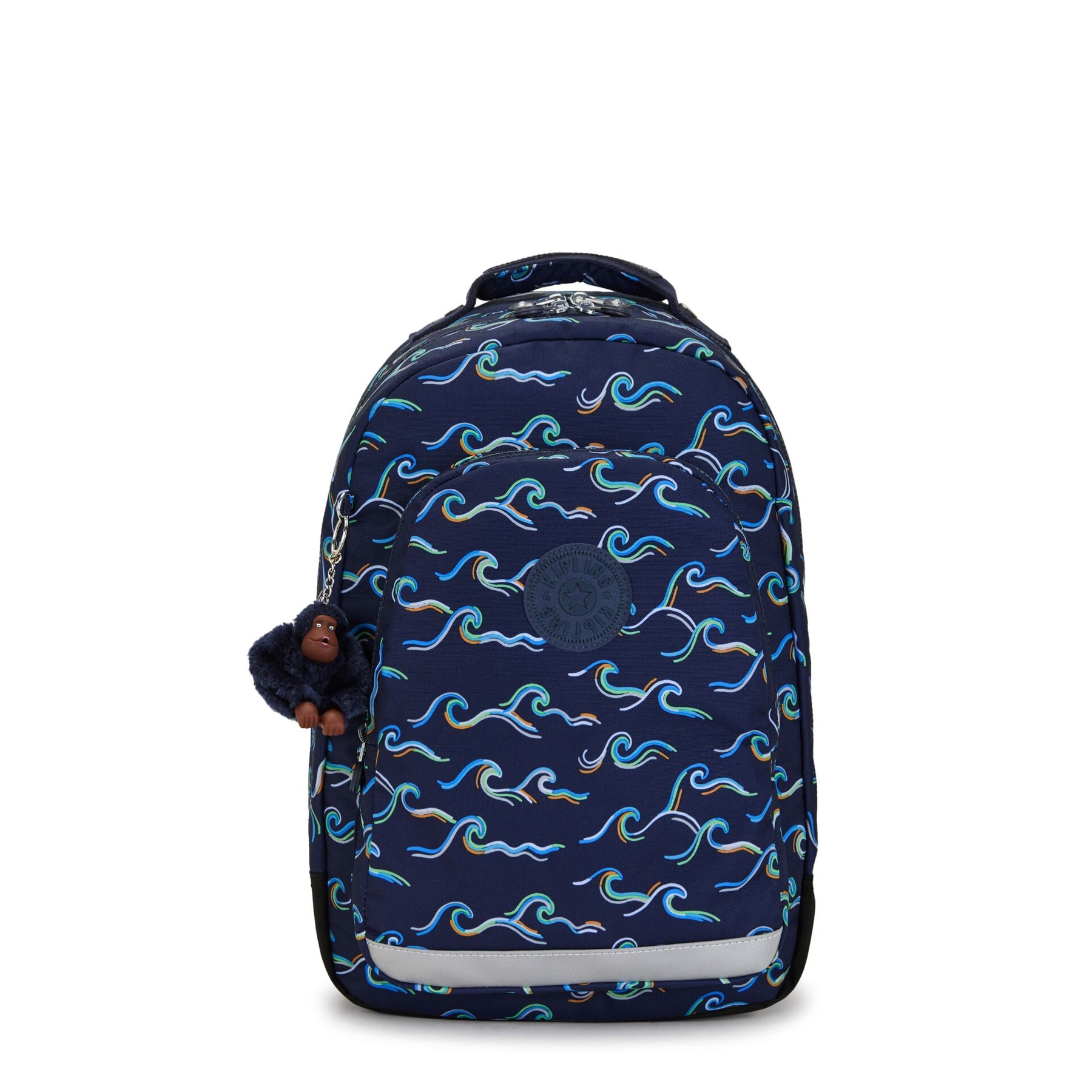Kipling Large Backpack With Laptop Protection Unisex Fun Ocean Print C