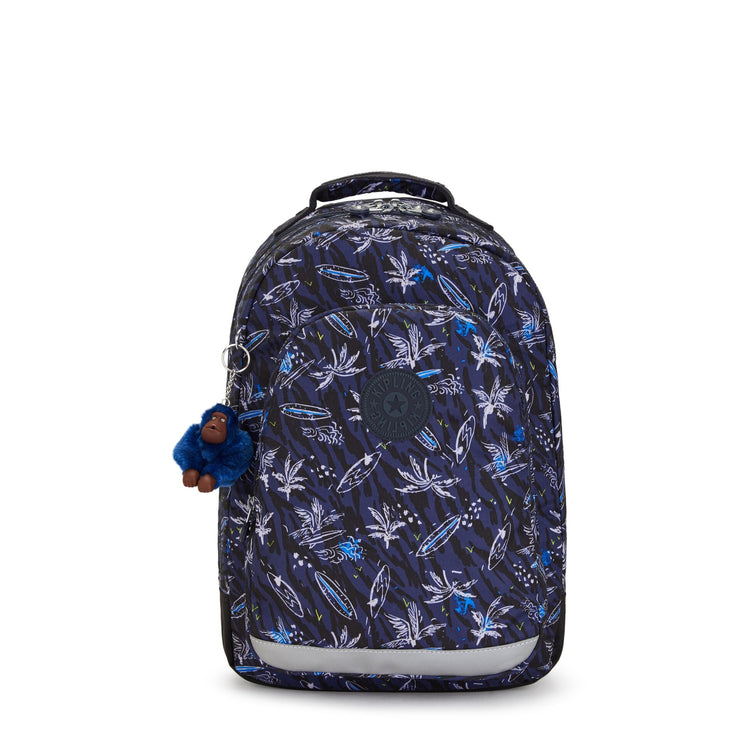 KIPLING Large backpack with laptop protection Unisex Surf Sea Print Class Room