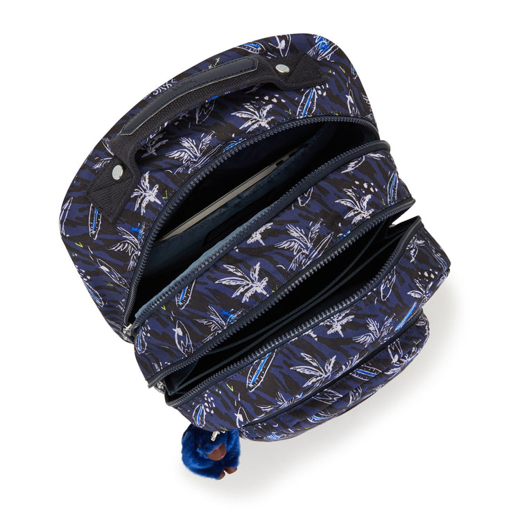 Kipling Large Backpack With Laptop Protection Unisex Surf Sea Print Class Room  -  I7090-Y70