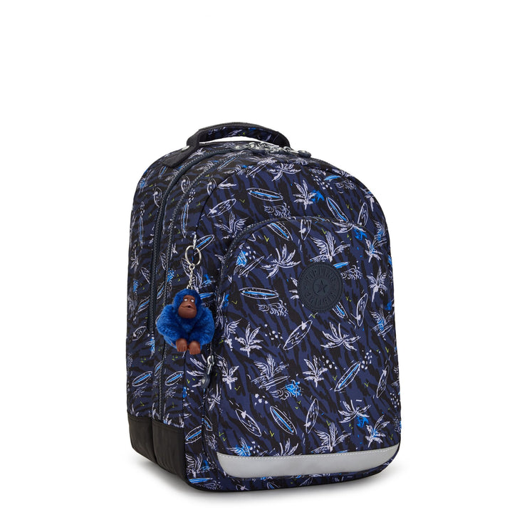 Kipling Large Backpack With Laptop Protection Unisex Surf Sea Print Class Room