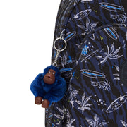 Kipling Large Backpack With Laptop Protection Unisex Surf Sea Print Class Room  -  I7090-Y70