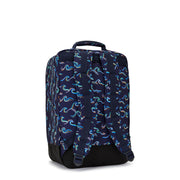 Kipling Large Backpack With Laptop Sleeve Unisex Fun Ocean Print Scotty