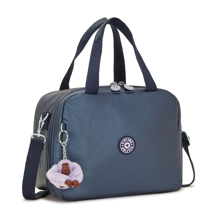 Kipling Insulated Medium Lunch Bag With Trolley Sleeve Female Admiral Bl Metallic Miyo  -  I7363-7SP