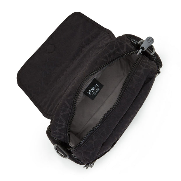 Kipling Small Crossbody Female Signature Blk Q Danita